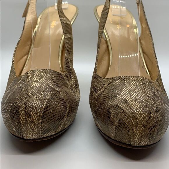 Kate Spade snakeskin hidden platform heels - Picture 2 of 8